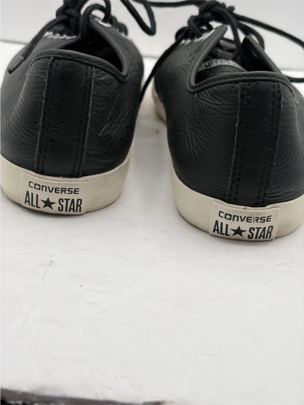 Converse All Star Sideways Ox Men size 11 Leather Casual Black Shoes - Picture 10 of 16